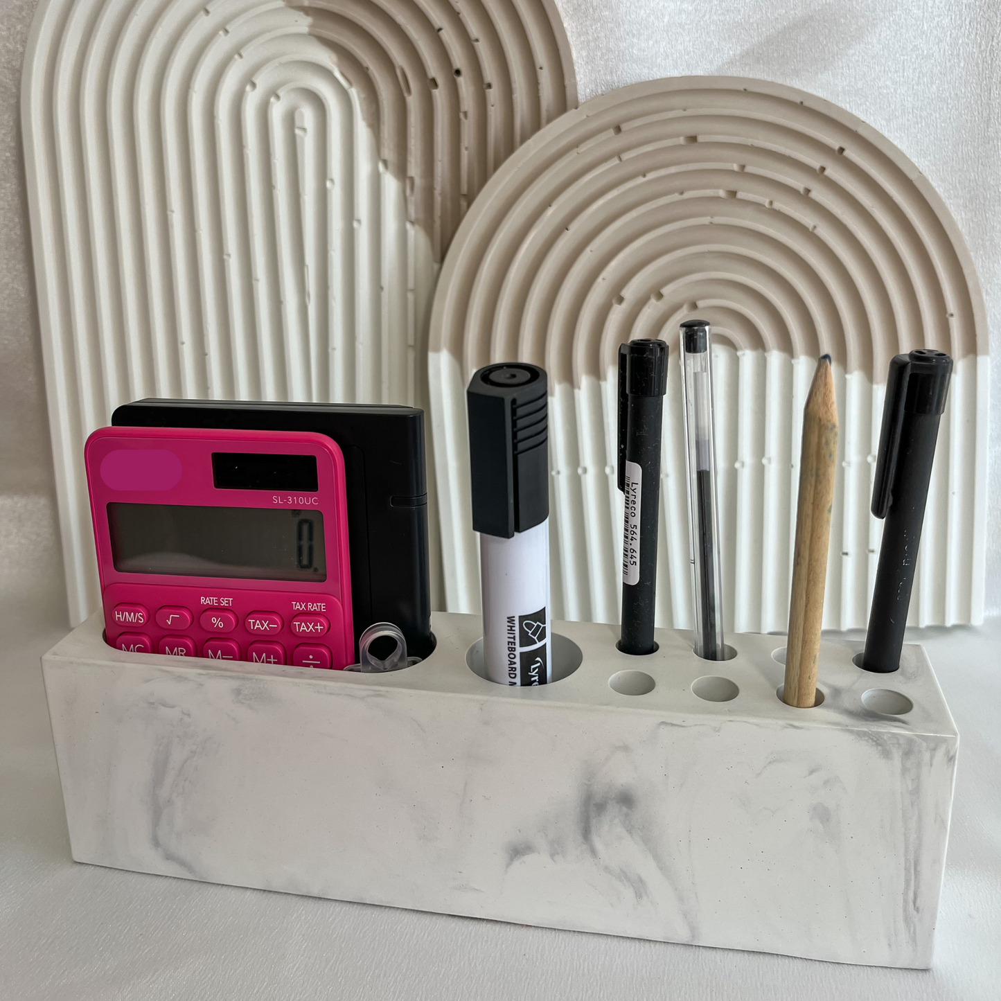 Organisateur de Bureau ou Maquillage  Marbré.