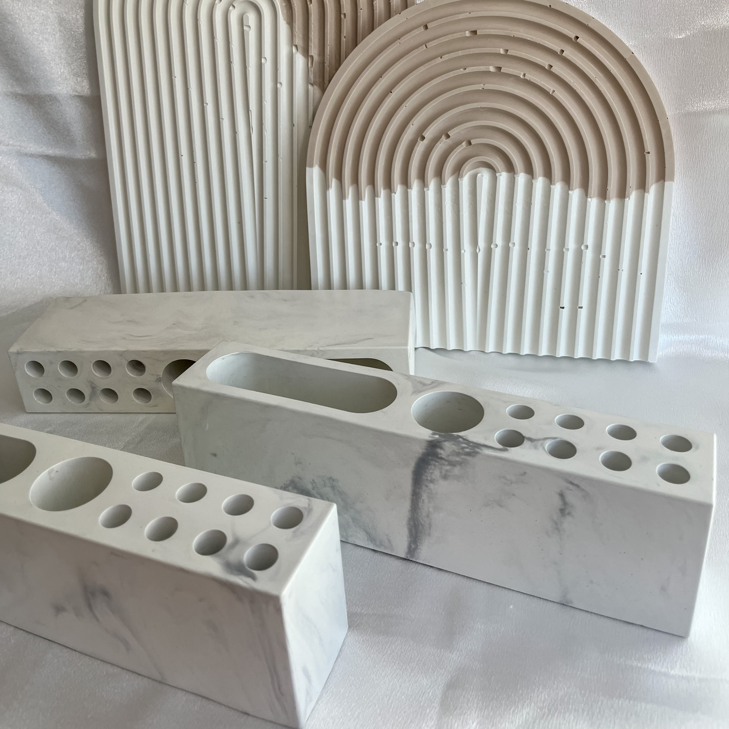 Organisateur de Bureau ou Maquillage  Marbré.