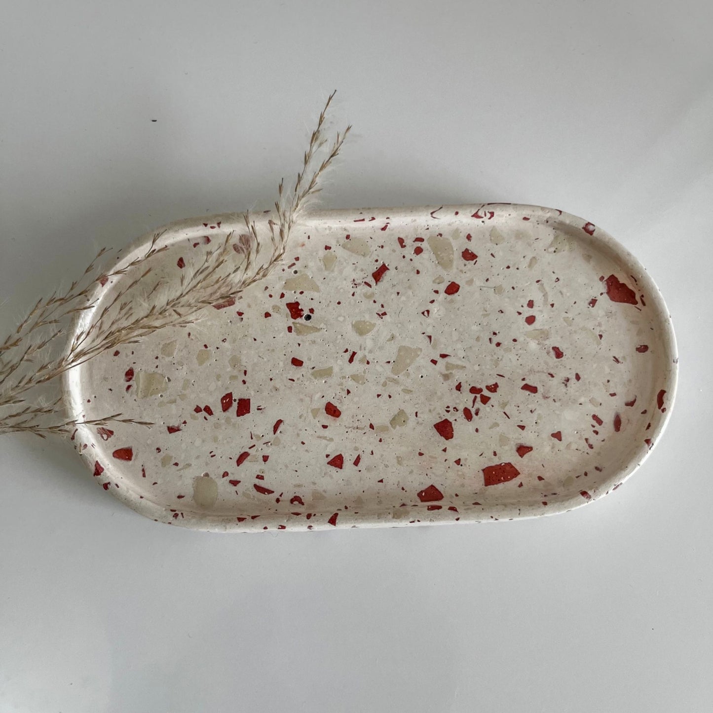 plateau ovale terrazzo.